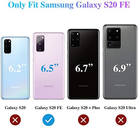 Ruky Samsung Galaxy S20 Fe 5g Case, [לא Fit Galaxy S20] נוזל נוצץ גוף מלא גוף מלא מחוספס כבד אטום הלם נשים